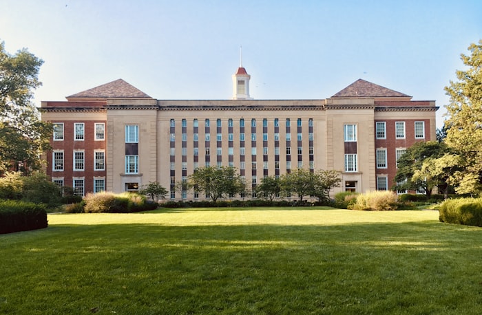 A university campus representing institutional management at scale